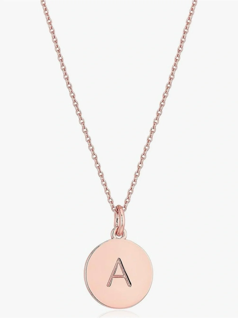 Kate Spade New York Initial A Pendant Necklace Rose Gold